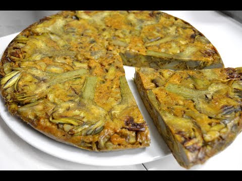 Deliciosa receta de tortilla de alcachofas frescas